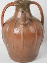 Authentic French Dordogne glazed oil pot