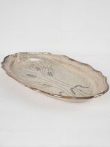 Vintage platter from Dieulefit w/ wheat 15¾"