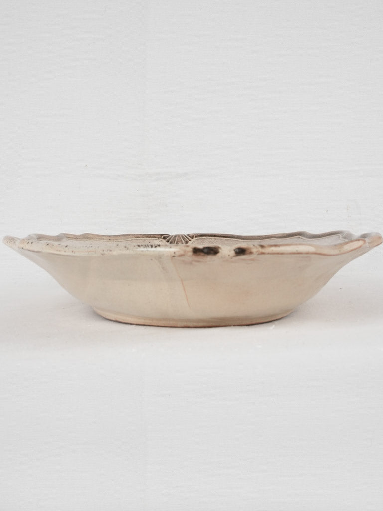 Classic French-designed wheat platter antique