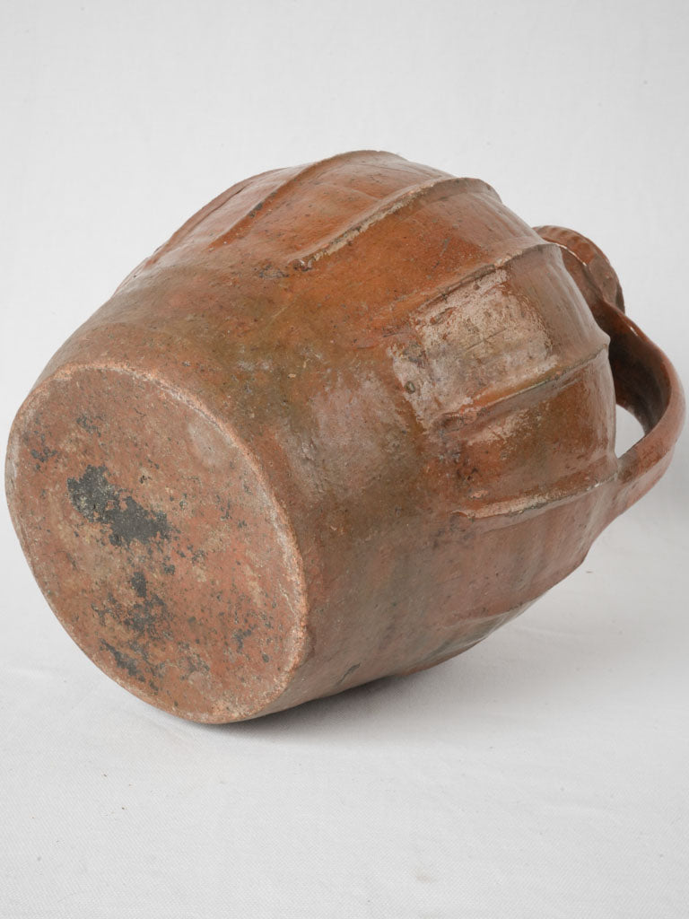 Classic 1800s French walnut oil container