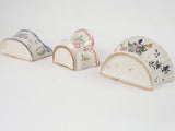 Charming hand-painted French flower holders