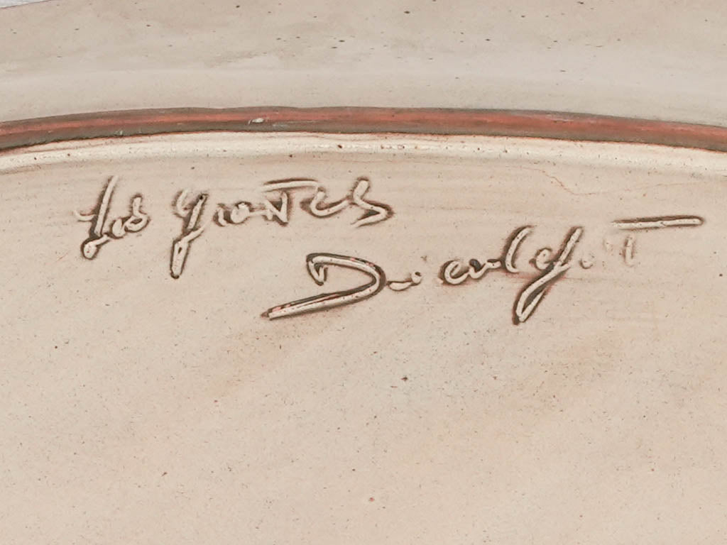 Heritage Dieulefit wheat design platter