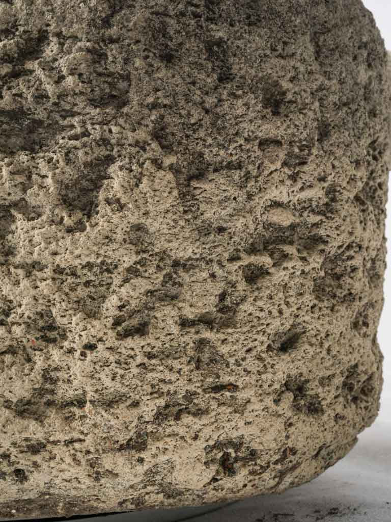 Rustic Reconstituted Stone Mortar Planter w/ Drain Hole