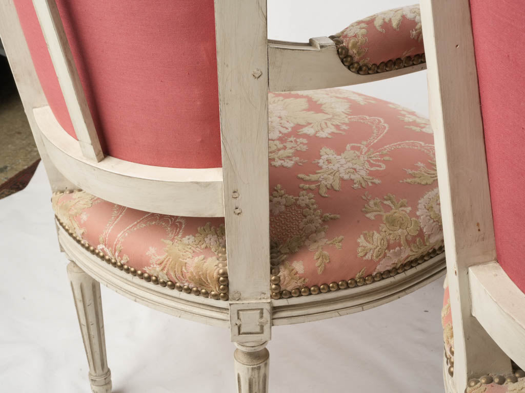 Pair of Louis XVI–Style Open-Arm Fauteuils c. 1900