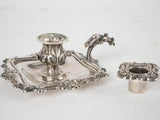 Refined silver portable candleholder