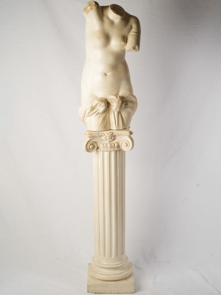 Timeless classical plaster Venus sculpture