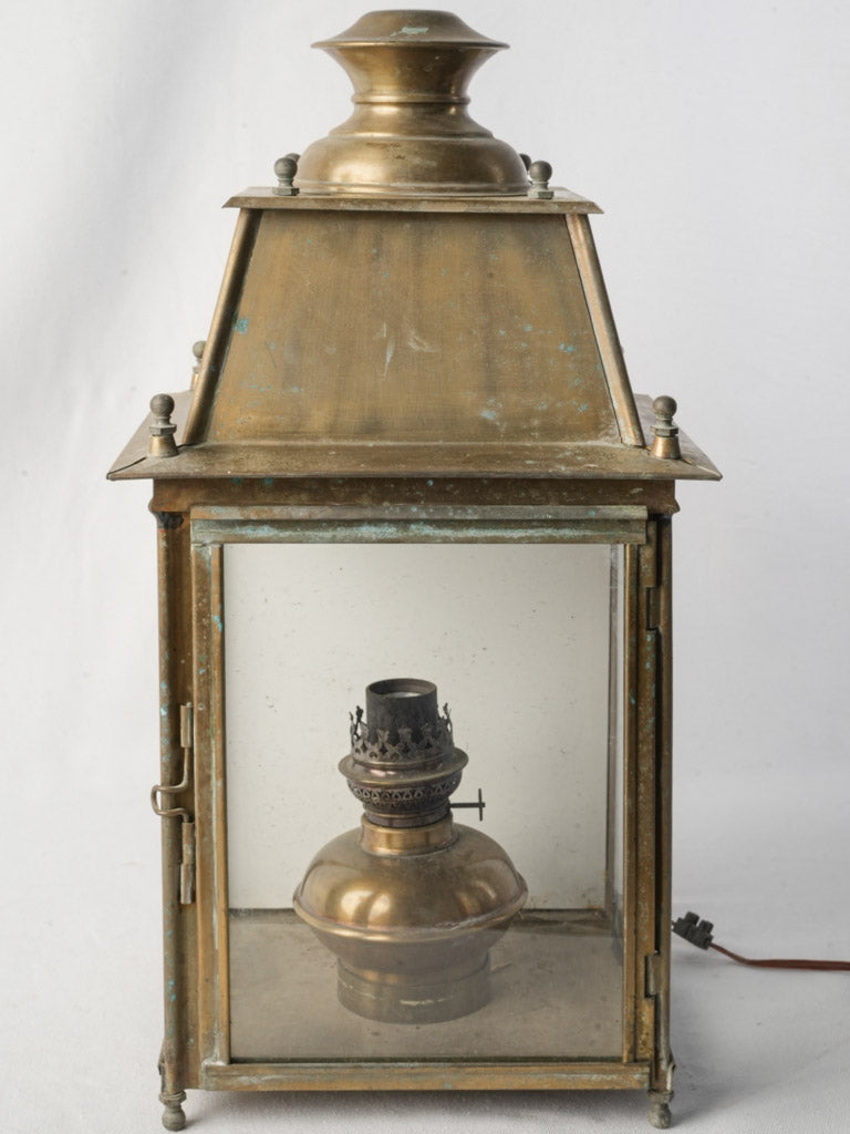 Vintage square glazed lantern