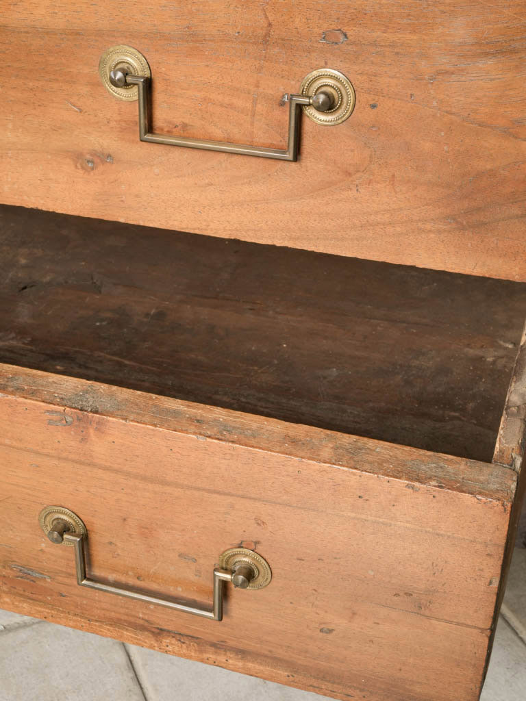 Graceful paneled wood cabinet