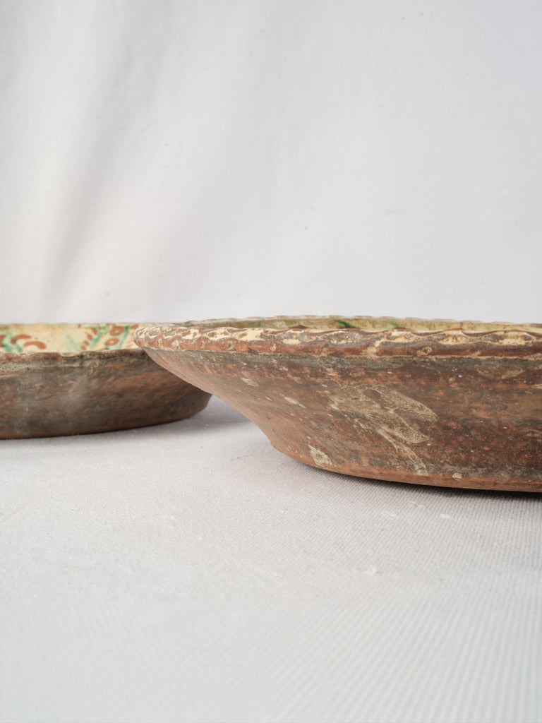 Authentic weathered farmhouse dishware