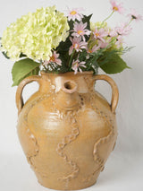 Beautifully decorated, antique, S-pattern terracotta oil jar
