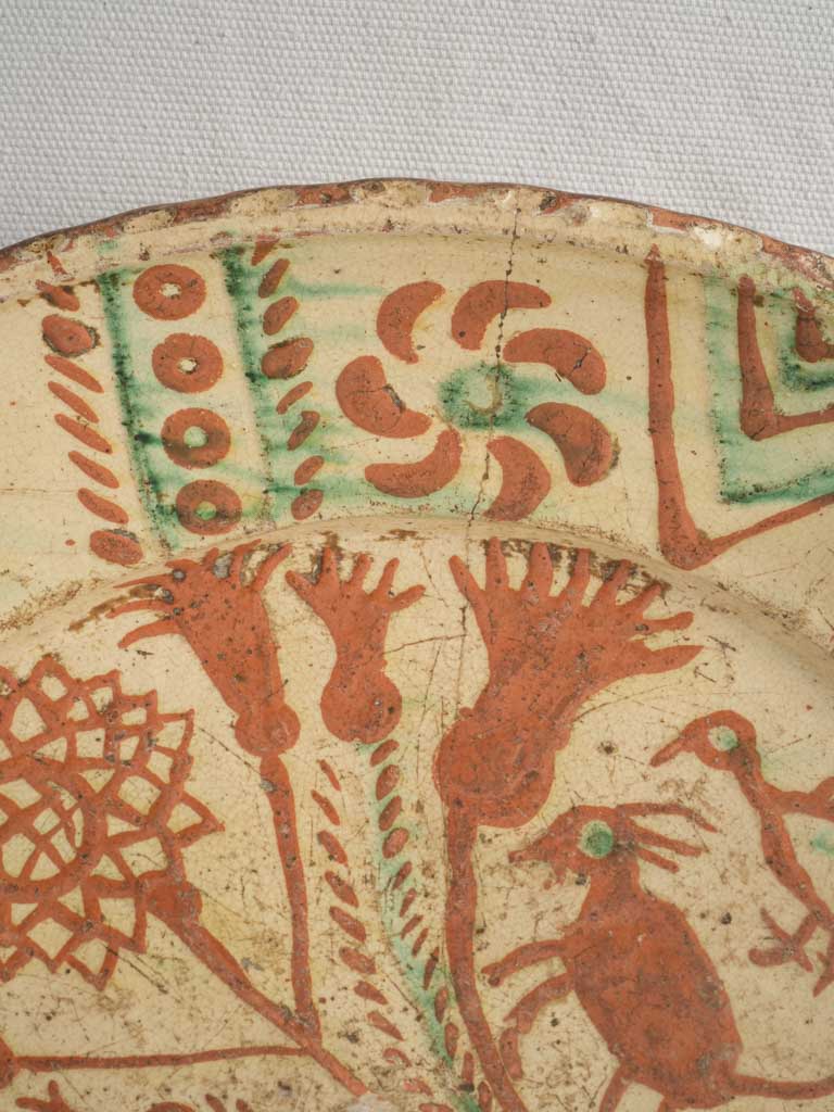 Collectible unique slipware platters