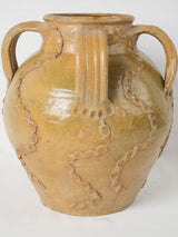 Lovely, rare, antique French terracotta oil jar