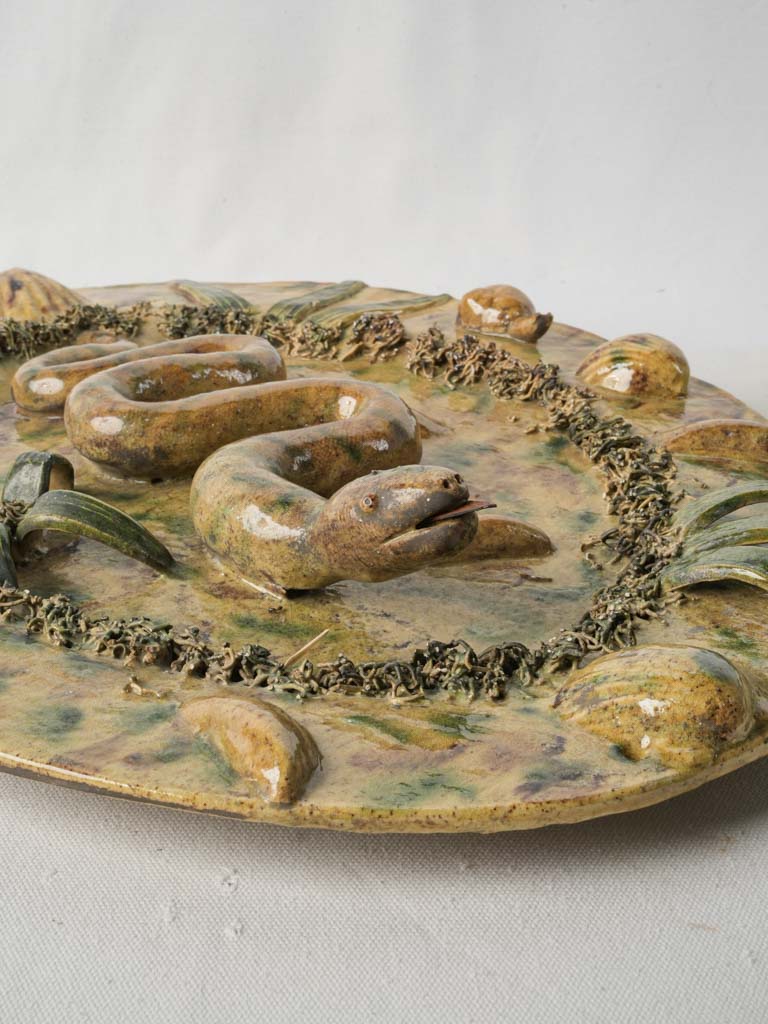 Textured aquatic motif wall decor  