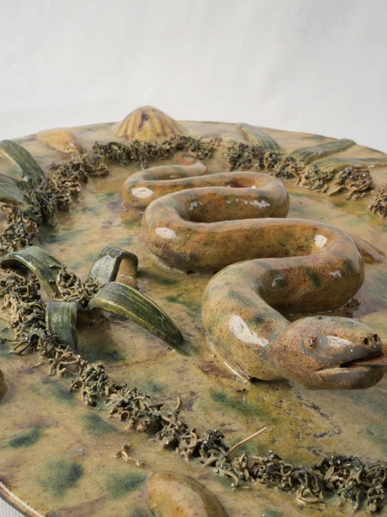Richly glazed ceramic wall art  