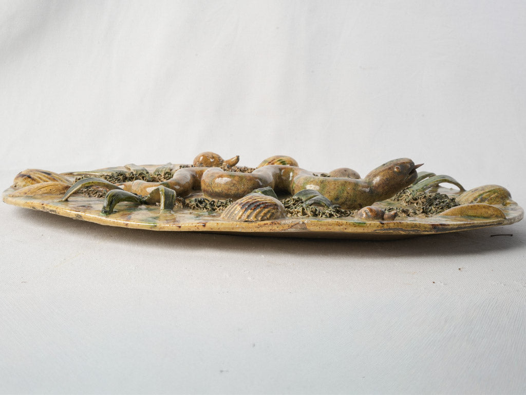 Sinuous snake design wall plaque  
