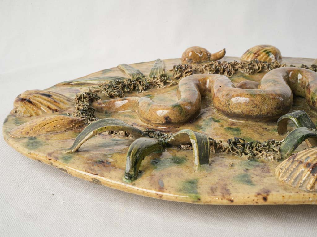 Historical decorative ceramic wall piece  