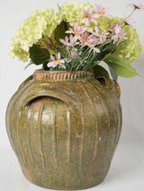 Nineteenth-century speckled olive-green glaze jar