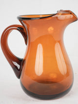 Classic sixties-style glass serving pitcher