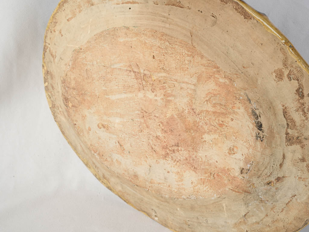 Unmarked rustic majolica wall display  