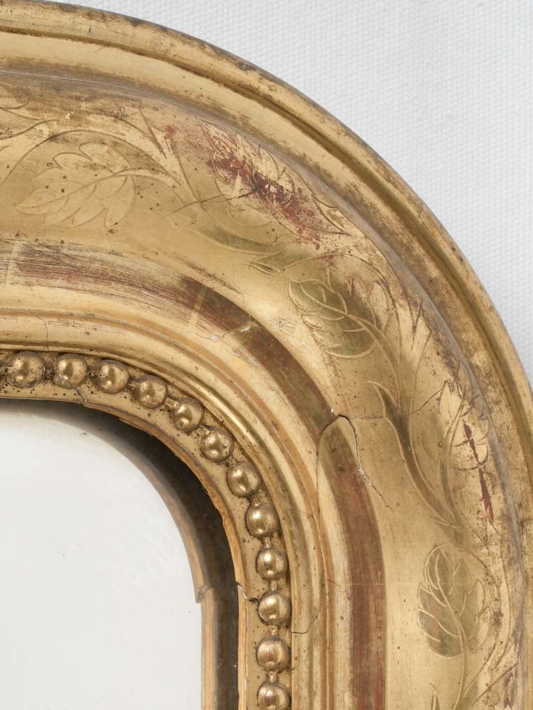 French Louis Philippe regal gilded mirror