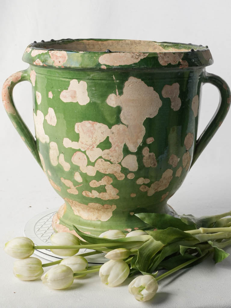 Weathered Castelnaudary garden pottery  