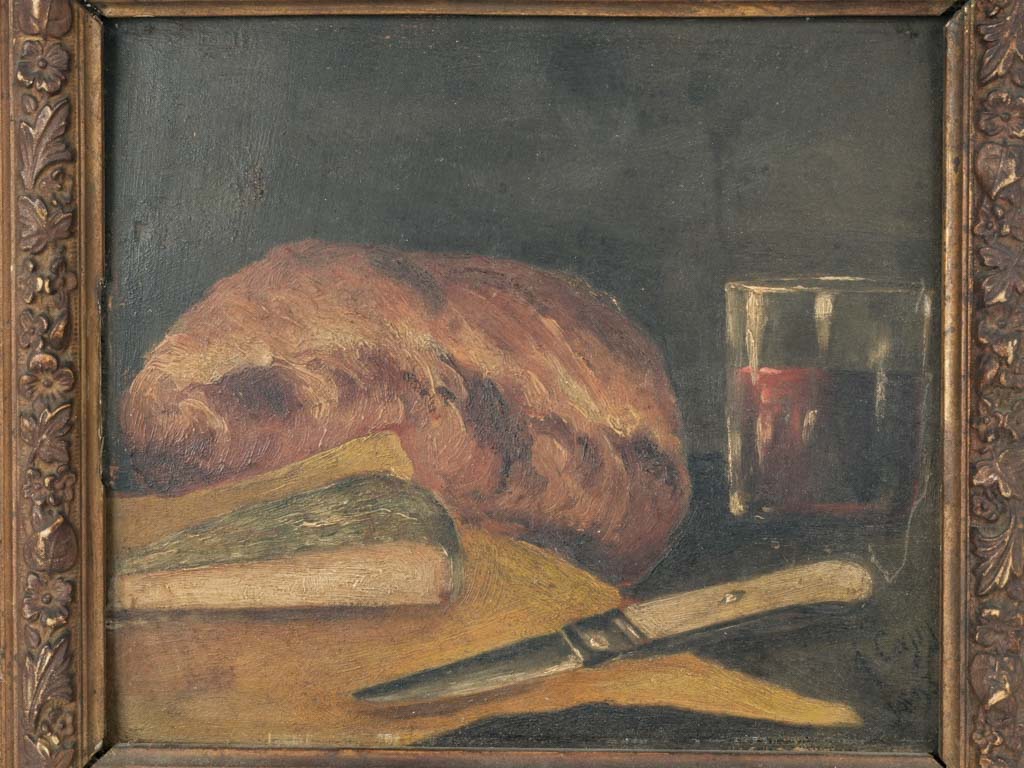 Classic still life with cheese