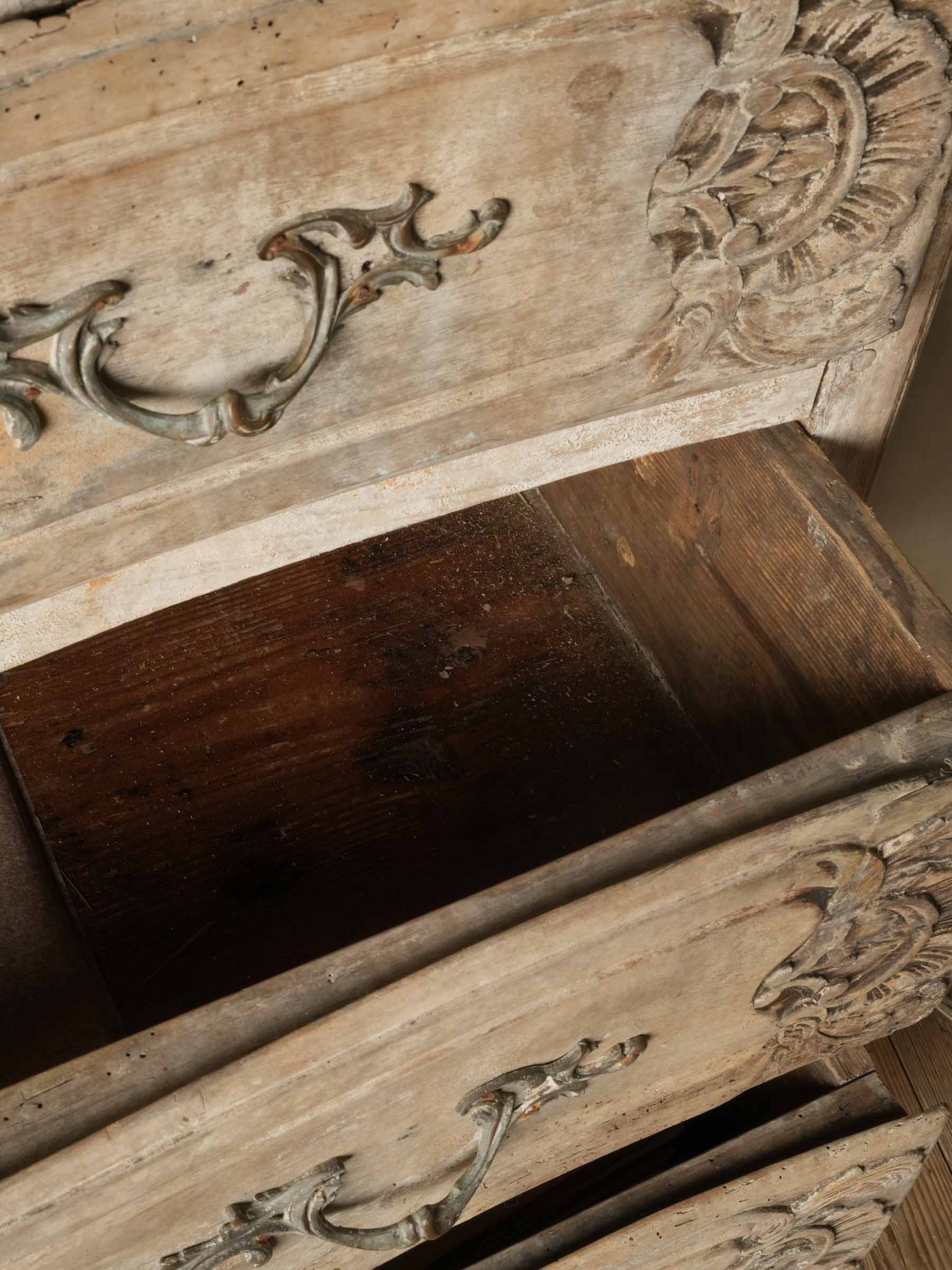 French Country Louis XV Commode w/ Beautifully Weathered Patina - 36¼" x 52¾"