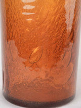 Artisanal bubble-infused glass vase