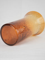 Large blown glass vase from Biot - amber 14½"