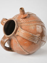 Vintage, doigtier ornamented terracotta pot