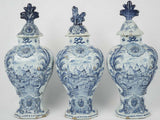 Vintage Delft white vases