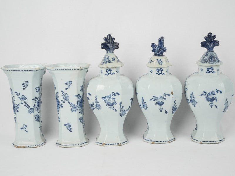 Timeless Dutch Delft baluster vases