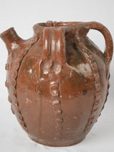 Handmade 19th-century French pottery vase