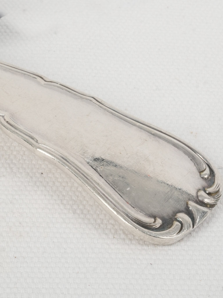 Graceful, historic, 19th-century, silver-plated ladle