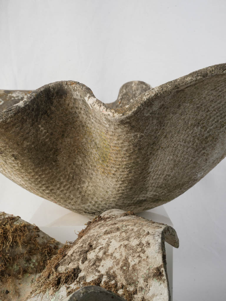 Avant-garde moss patina planters