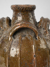 Elegant French terracotta walnut oil jar