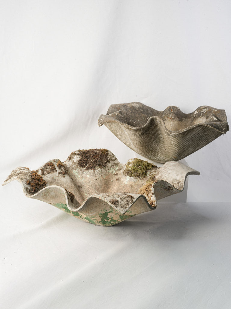 Handkerchief silhouette fibercement planters