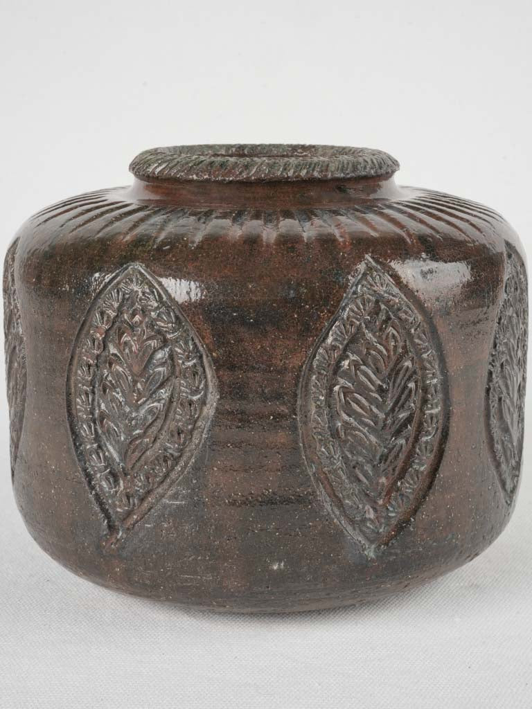 Rustic mid-century terracotta vase