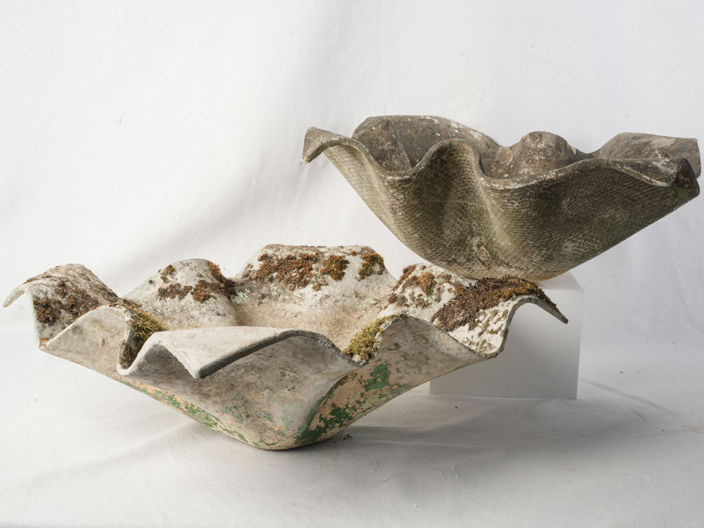 Vintage weathered finish garden planters