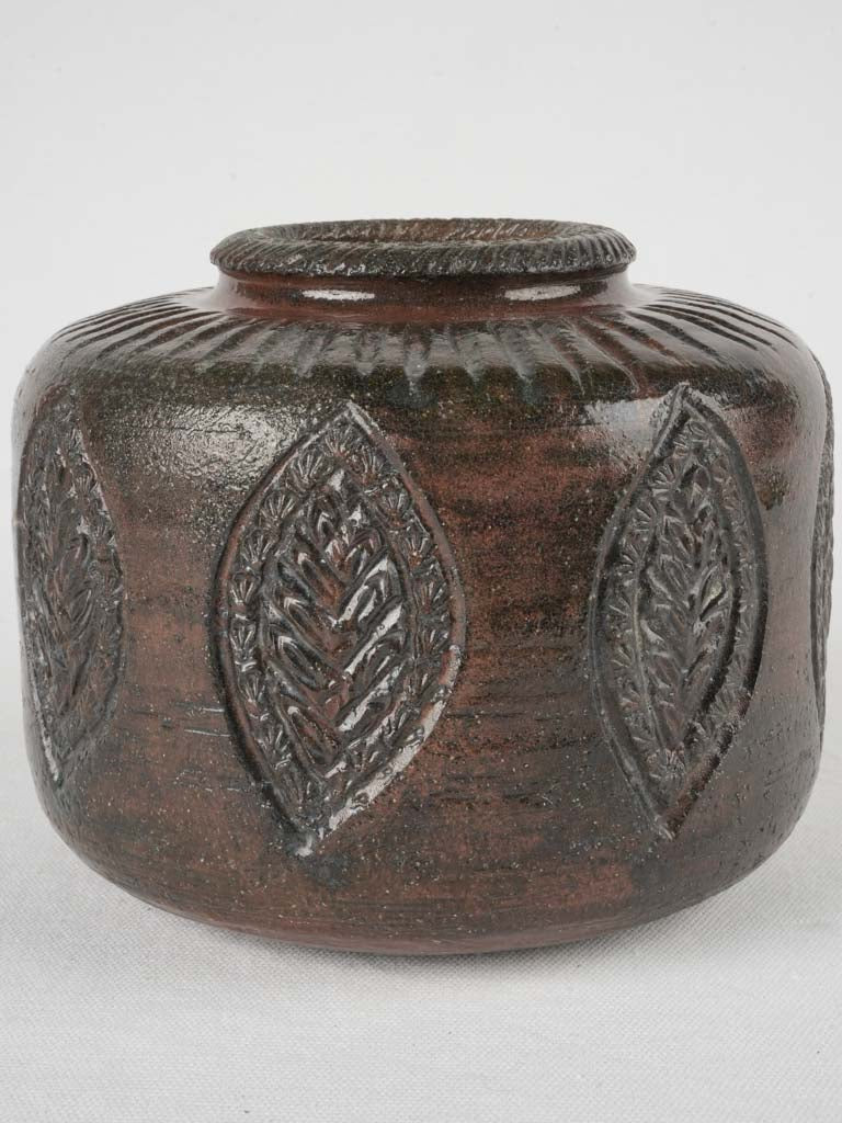 Elegant red-undertone vintage vase