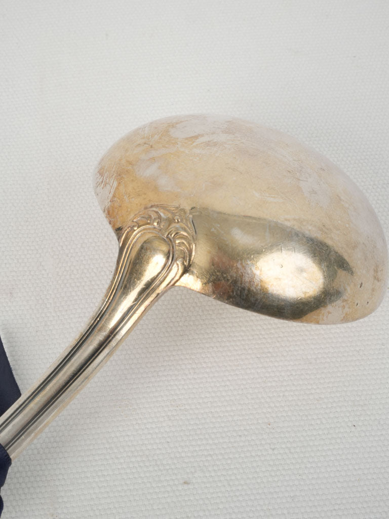 Exquisite Pearl Detail Silver-Plated Ladle
