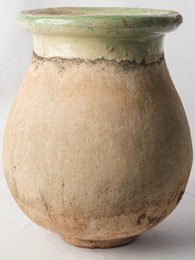Celadon-glazed vintage pot  