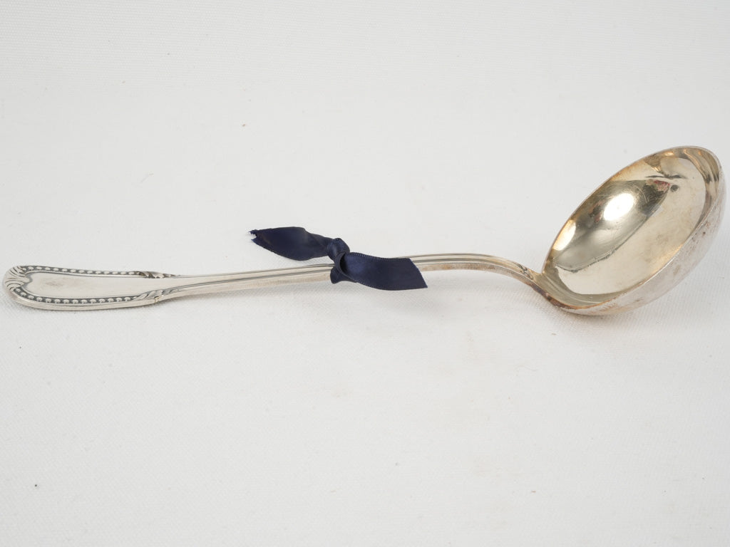 Vintage Silver-Plated Pearl Soup Ladle