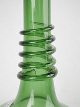 1940s blown glass vase - green 15"