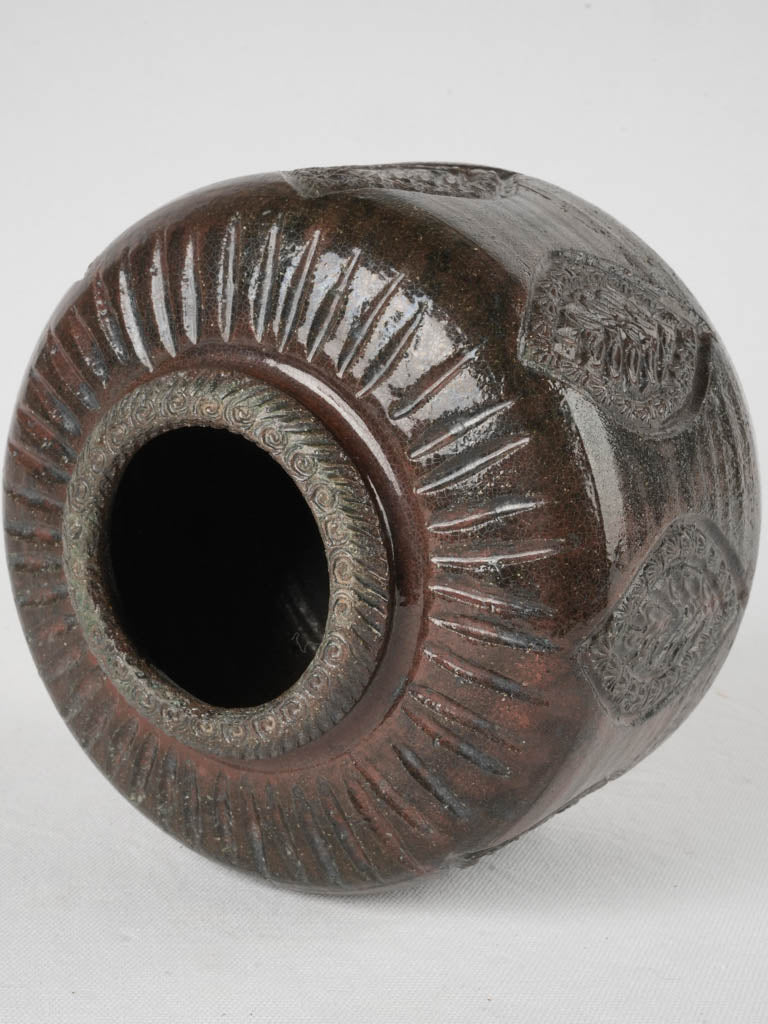 Artisanal textured French pottery
