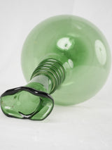 1940s blown glass vase - green 15"