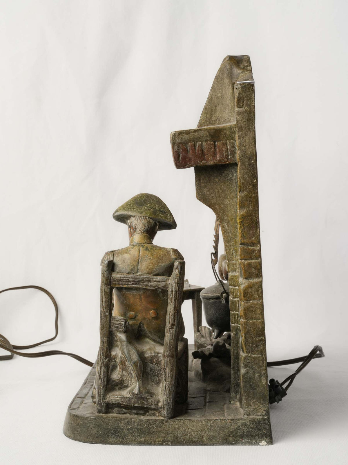 Early 20th-Century French Figural Nightlight of Napoleon, “The Eve of Wagram”  - 14½" x 14¼"