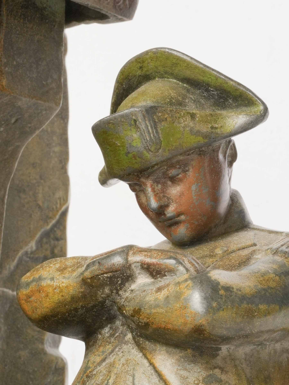 Early 20th-Century French Figural Nightlight of Napoleon, “The Eve of Wagram”  - 14½" x 14¼"