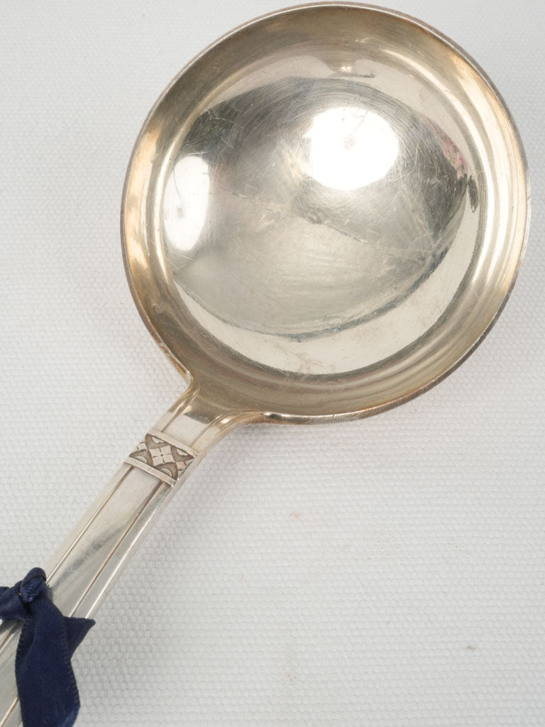 Streamlined Modernist Silver-Plated Soup Ladle