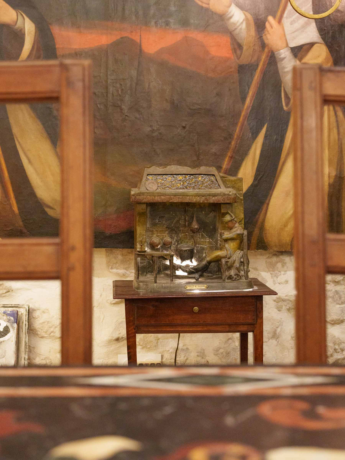 Early 20th-Century French Figural Nightlight of Napoleon, “The Eve of Wagram”  - 14½" x 14¼"